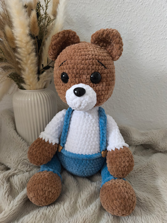 Teddy in Latzhose